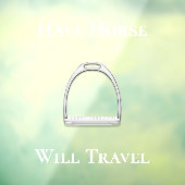 Paardensport (Witte tekst) Raamsticker (Vel 3)