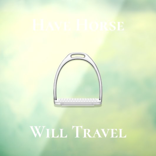 Paardensport (Witte tekst) Raamsticker (Vel 3)