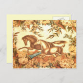 PaardensportBriefkaart 1 Aankondigingskaart (Voorkant / Achterkant)