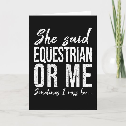 Paardensportgeschenk Kaart (Voorkant)
