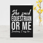 Paardensportgeschenk Kaart (Gele Bloem)