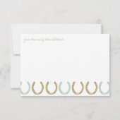 PaardensportHoefijzers Dank u wel Bedankkaart (Achterkant)