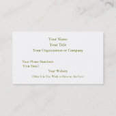 Paardensportkaart Visitekaartje (Achterkant)