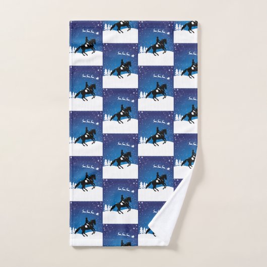 Paardensportpaard Winter Bad Handdoek (Handdoek)