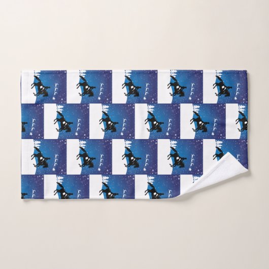 Paardensportpaard Winter Bad Handdoek (Handdoek)