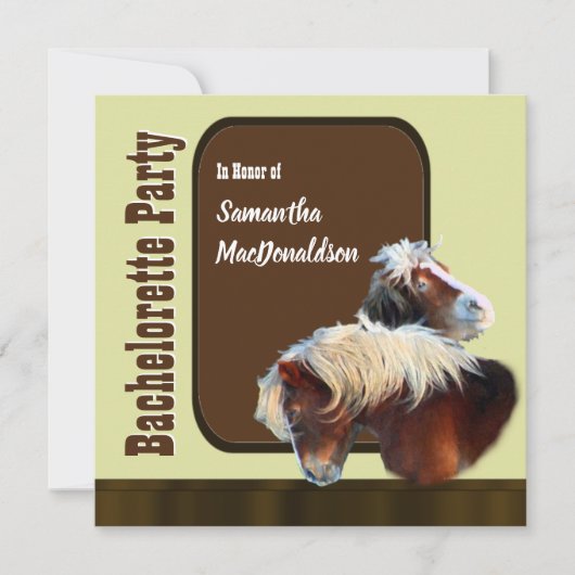 Paardensportpartij Kaart (Voorkant)