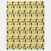 Paardensportpatronen Fleece Deken (Voorkant)