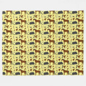 Paardensportpatronen Fleece Deken (Voorkant (Horizontaal))