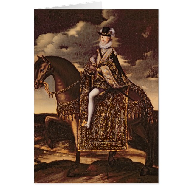Paardensportportret van Henri IV (Voorkant)