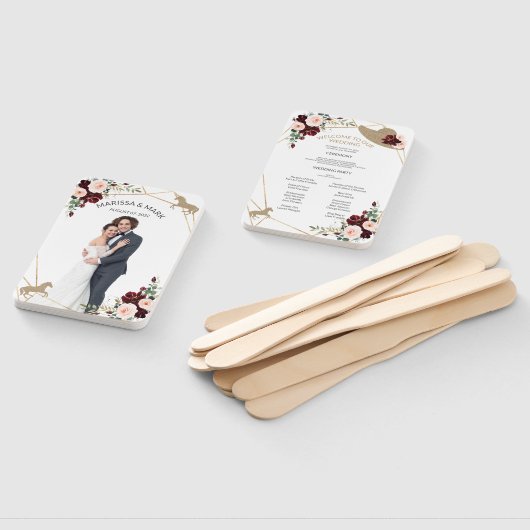 Paardensportprogramma Fans met foto Handwaaier (Niet-gemonteerd)