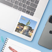 Paardensportstandbeeld van koning José I, Lissabon Sticker (Laptop met iPhone)