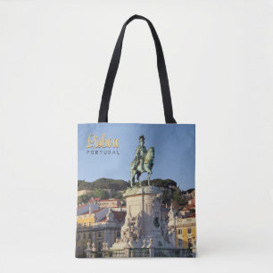 Paardensportstandbeeld van koning José I, Lissabon Tote Bag