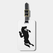 Paardenspringen van show bagagelabel (Voorkant verticaal)