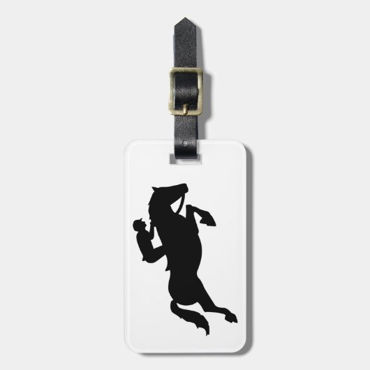 Paardenspringen van show bagagelabel (Voorkant verticaal)