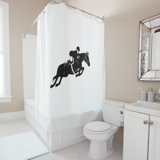 Paardenspringer Douchegordijn (In situ)