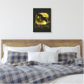 Paardensprong I Leef om te Springen Art Deco Canvas Afdruk (Insitu (Slaapkamer))