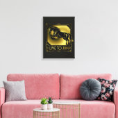 Paardensprong I Leef om te Springen Art Deco Canvas Afdruk (Insitu (Woonkamer))
