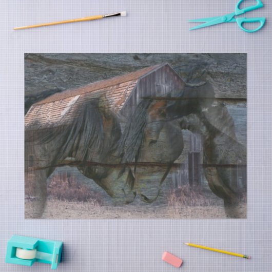 paardenstal-eau-de-vie tissuepapier (Craft)