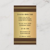 Paardenstallen - Professioneel Visitekaartje Afsprakenkaartje (Achterkant)