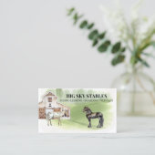 Paardenstallen Rijservices Equestrian Visitekaartje (Staand voorkant)