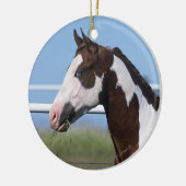 Paardenstand verven keramisch ornament (Links)