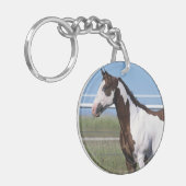 Paardenstand verven sleutelhanger (Voorkant Links)