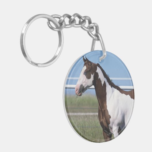 Paardenstand verven sleutelhanger (Voorkant Links)