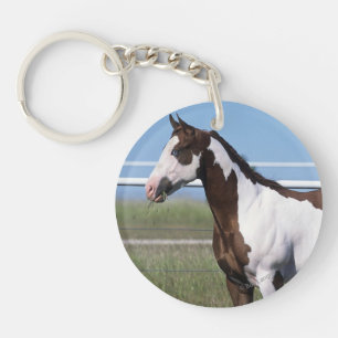 Paardenstand verven sleutelhanger