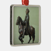 Paardenstandbeeld Karel de Grote 2 Metalen Ornament (Rechts)