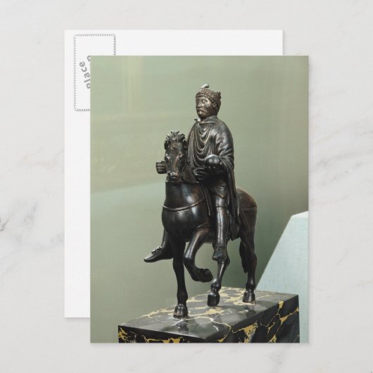 Paardenstandbeeld van Charlemagne Briefkaart (Voorkant / Achterkant)