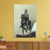 Paardenstandbeeld van Charlemagne Canvas Afdruk (Insitu (Woonkamer))