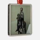 Paardenstandbeeld van Charlemagne Metalen Ornament (Rechts)
