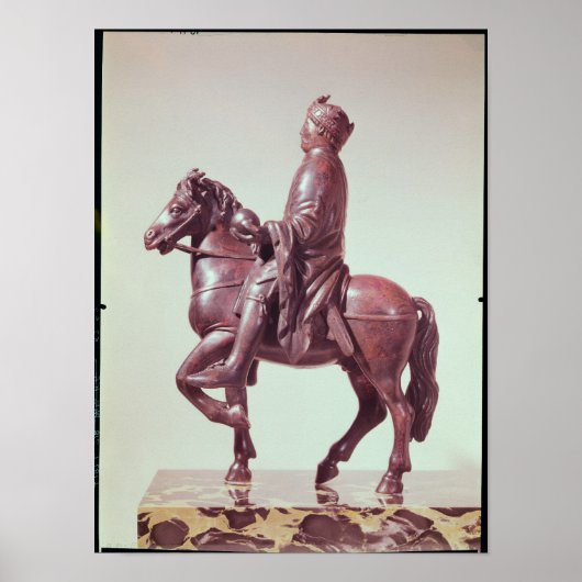 Paardenstandbeeld van Charlemagne Poster (Voorkant)