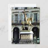 Paardenstandbeeld van Joan of Arc Briefkaart (Voorkant / Achterkant)