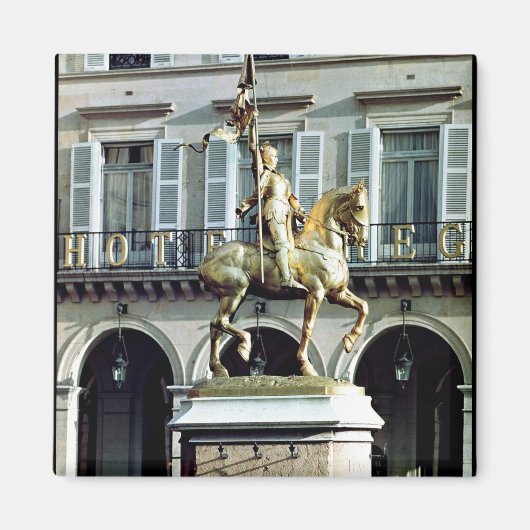 Paardenstandbeeld van Joan of Arc Magneet (Voorkant)