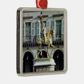 Paardenstandbeeld van Joan of Arc Metalen Ornament (Rechts)