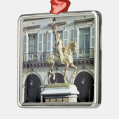 Paardenstandbeeld van Joan of Arc Metalen Ornament (Links)