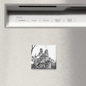 Paardenstandbeeld van Louis XIV Magneet (Insitu (Vaatwasser))