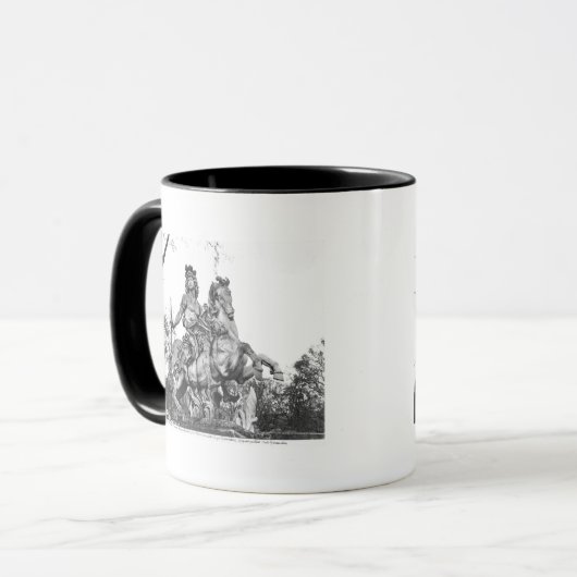 Paardenstandbeeld van Louis XIV Mok (Voorkant links)