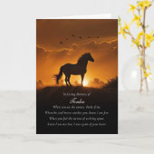 Paardensympathie condoleert verlies naam paard kaart (Gele Bloem)
