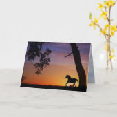 Paardensympathie Kaart (Gele Bloem)