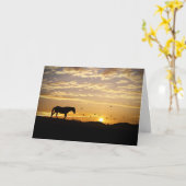 Paardensympathie Memorial Kaart (Gele Bloem)