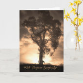 Paardensympathie Sepia Horse and Oak Tree Kaart (Gele Bloem)