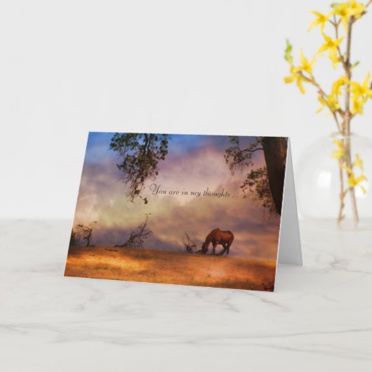 Paardensympathiekaart Kaart (Gele Bloem)