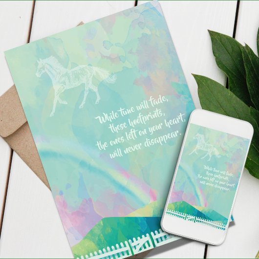 Paardensympathiekaart, Paardencondoleance Kaart