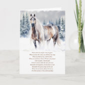 Paardensympathieverlies met Spiritueel gedicht Kaart (Voorkant)