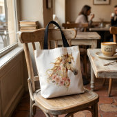Paardentassen Florale Boho Equestrian Tote Bag