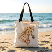 Paardentassen Florale Boho Equestrian Tote Bag