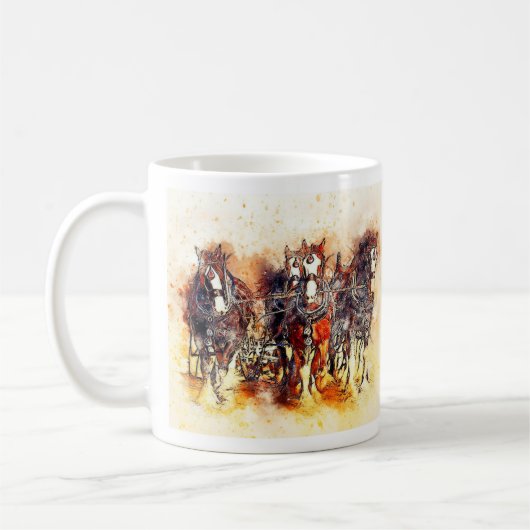 Paardenteam Koffiemok (Links)