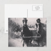 Paardenteam #paard #amish briefkaart (Voorkant / Achterkant)